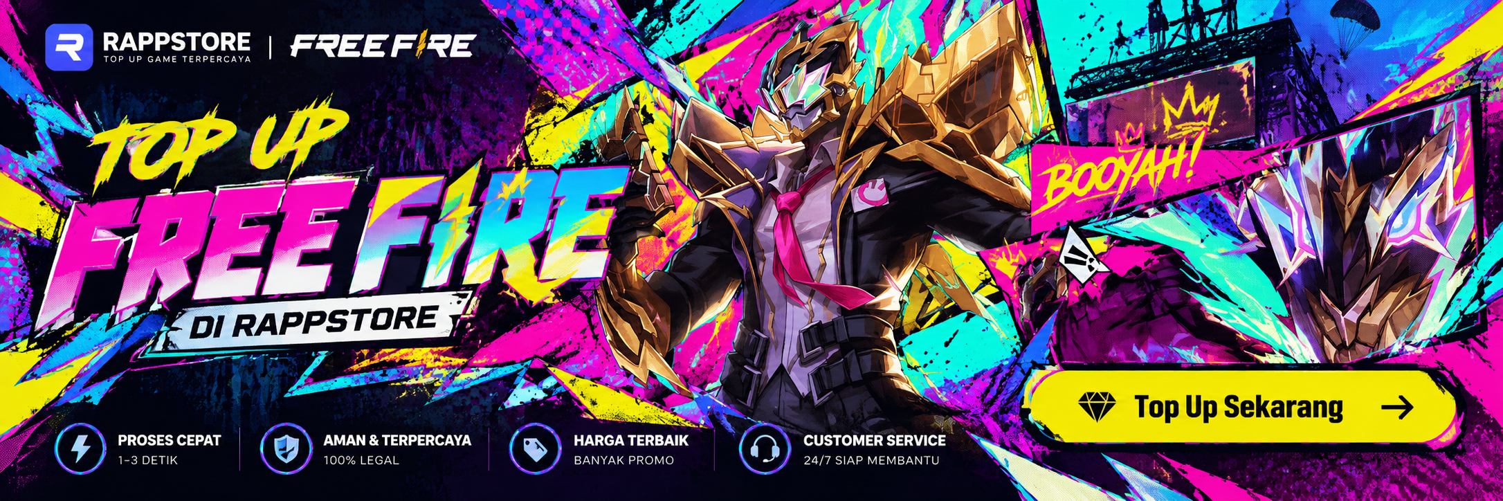 Promo Free Fire — Promo top up game Free Fire.